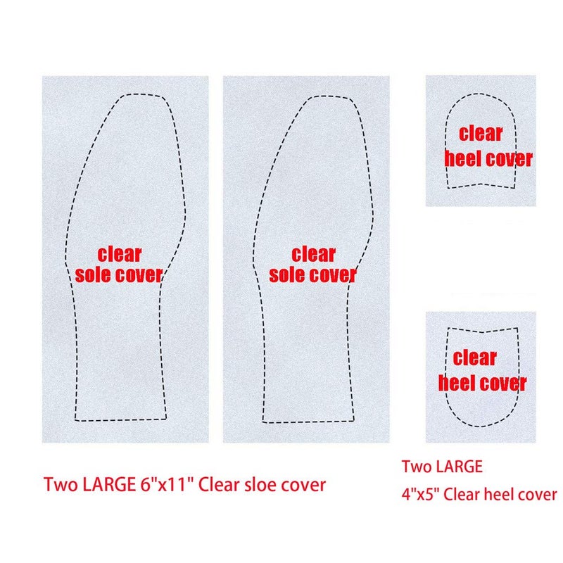 Satisfounder Clear Sole Protector Self-Stick Pads Shoe Bottoms Slip Resistant Texture Removable Sole Sticker for Christian Louboutin Heels,Jimmy Choo,High Heels,Men's Shoes (Men) - Image 3